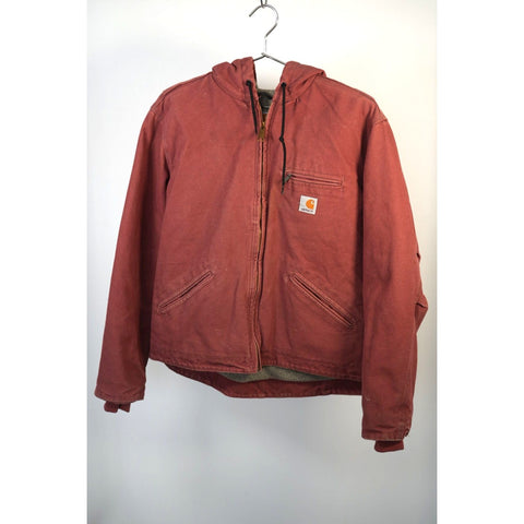 "Retail" Carhartt Women's Sherpa Lined Sandstone Sierra Jacket Red Large