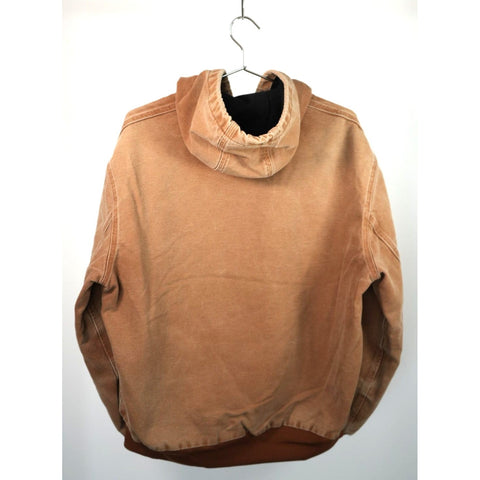 "Retail" Carhartt J160 BRN Thermal Lined Canvas Full Zip Active Jacket Brown Large