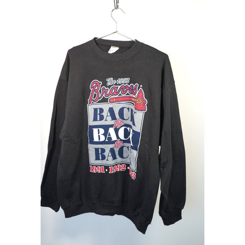 "Retail" Vintage Tultex MLB Atlanta Braves Back to Back Champion Pullover Sweatshirt XL