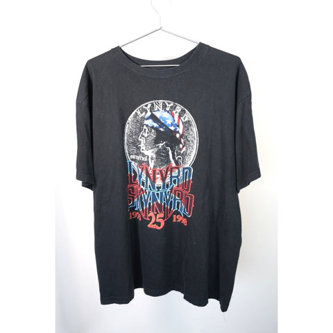 "Retail" Vintage Lynyrd Skynyrd 1973-1998 25 Year Tour Tee Shirt Black