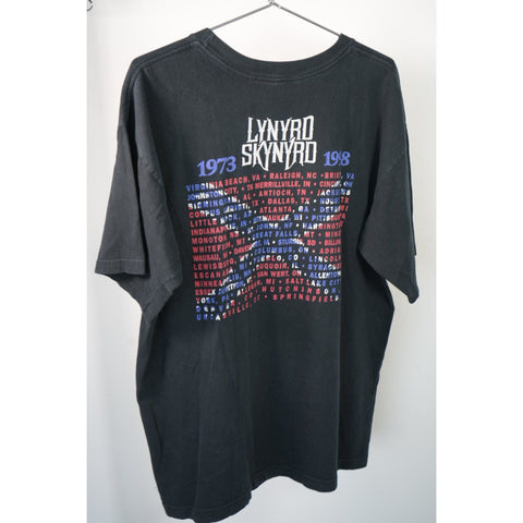 "Retail" Vintage Lynyrd Skynyrd 1973-1998 25 Year Tour Tee Shirt Black