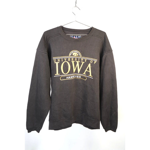 "Retail" Vintage Galt Sand University of IOWA Hawkeyes Embroidered Pullover Sweatshirt M