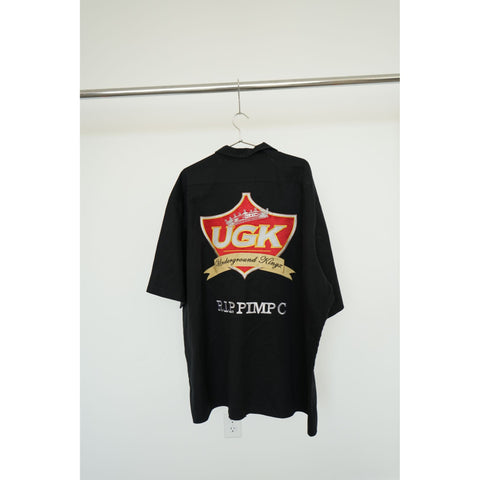 "Retail" Dickies UGK Underground Kingz R.I.P Pimp C 2-Pocket Button Up Shirt Black 5XL