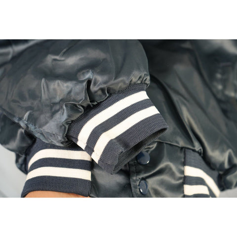 "Retail" Vintage Chalk Line Quilt Lined Penn State Nittany Lions Bomber Jacket Black L