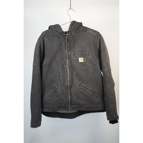 "Retail" Carhartt WJ141 BLK Sherpa Lined Canvas Full Zip Sierra Jacket Black XXL
