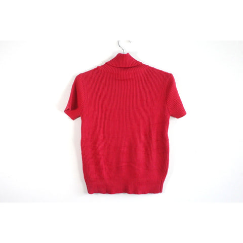 Burberry The Shirt Collection Red Turtleneck Sweater | Luxury Knitwear Top | Classic Designer Heritage Style | Elegant British Fashion Staple | Women’s Vintage Burberry