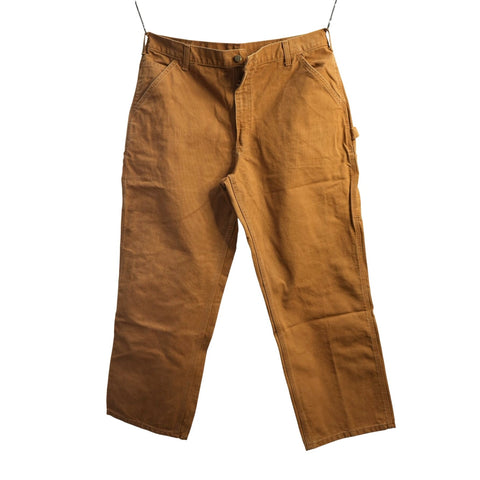 "Retail" Carhartt B11 BRN Dungaree Fit Duck Canvas Carpenter Work Pants Brown W36 Men's