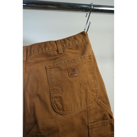 "Retail" Carhartt B11 BRN Dungaree Fit Duck Canvas Carpenter Work Pants Brown W36 Men's