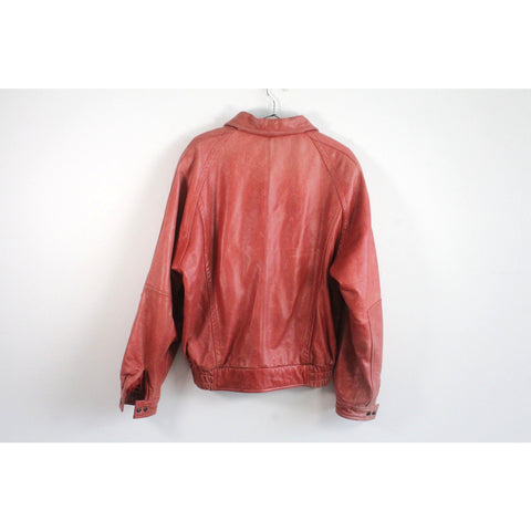 Wilsons Leather Experts Vintage Black Leather Jacket | Classic 90s Moto Biker Style Coat | Retro Streetwear Outerwear | Timeless Men’s Fashion