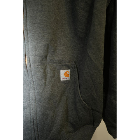 "Retail" Carhartt K122 026 Original Fit Midweight Full Zip Hoodie Gray Large Men's