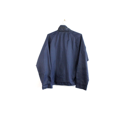 Lacoste Vintage Dark Blue Jacket | Classic Zip-Up Outerwear with Crocodile Logo | Retro Preppy Streetwear Windbreaker Style | Timeless Men’s Fashion