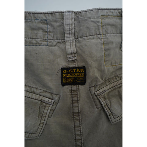 "Retail" Vintage 1989 G-Star Raw Ribstop Utility Cargo Pants Khaki W33 Men's