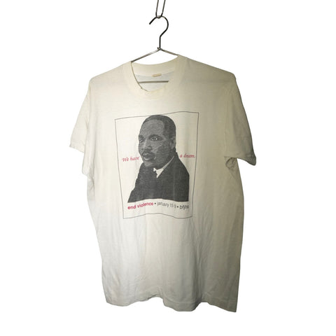 "Retail" Vintage Screen Stars Martin Luther King Jr. We Have a Dream Tee Shirt White XL