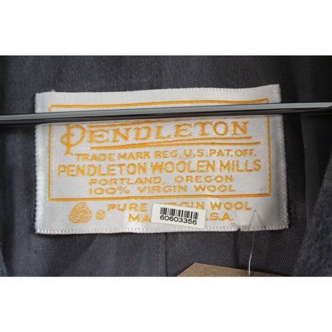 Pendleton Vintage Gray Wool Coat | Classic Tailored Overcoat | Retro Heritage Outerwear | Timeless Warm Winter Jacket | Men’s Traditional Style
