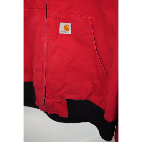 "Retail" Carhartt University of Oklahoma Logo Embroidered Ripstop Active Jacket Red XL