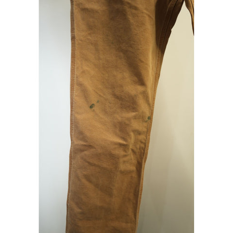 "Retail" Carhartt 101710-211 Relaxed Fit Duck Canvas Carpenter Work Pants Brown W36 Men's