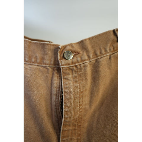 "Retail" Carhartt 101710-211 Relaxed Fit Duck Canvas Carpenter Work Pants Brown W36 Men's