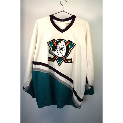 "Retail" Vintage CCM NHL Anaheim Mighty Ducks Hockey Jersey Size XL