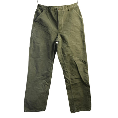 "Retail" Carhartt B11 MOS Original Dungaree Fit Canvas Carpenter Work Pants Moss Green W34 Men's