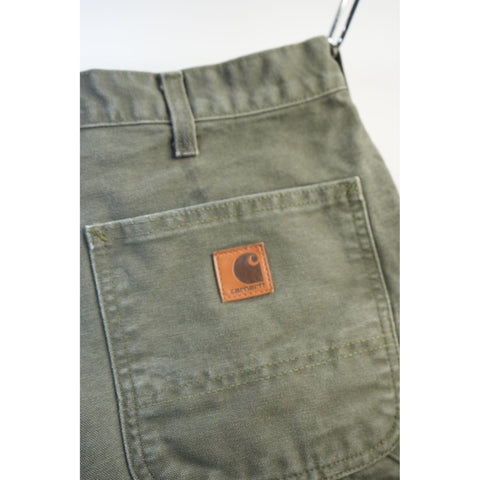 "Retail" Carhartt B11 MOS Original Dungaree Fit Canvas Carpenter Work Pants Moss Green W34 Men's