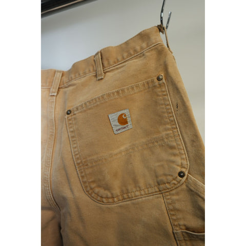 "Retail" Carhartt B11 BRN Original Fit Canvas Double Knee Carpenter Work Pants W30 Men's