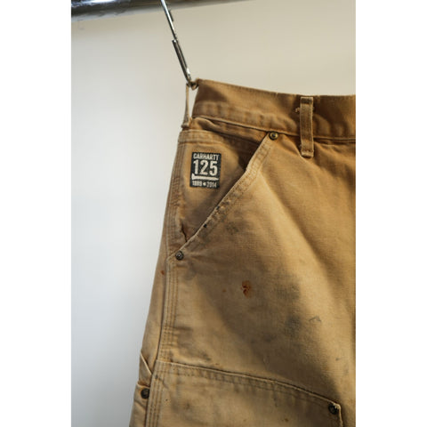 "Retail" Carhartt B11 BRN Original Fit Canvas Double Knee Carpenter Work Pants W30 Men's