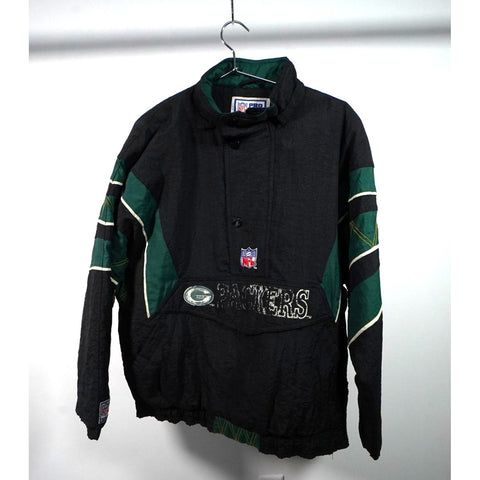 "Retail" Vintage Starter NFL Pro Line Green Bay Packers 1/4 Zip Pullover Jacket Medium