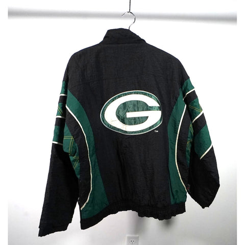 "Retail" Vintage Starter NFL Pro Line Green Bay Packers 1/4 Zip Pullover Jacket Medium