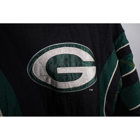 "Retail" Vintage Starter NFL Pro Line Green Bay Packers 1/4 Zip Pullover Jacket Medium