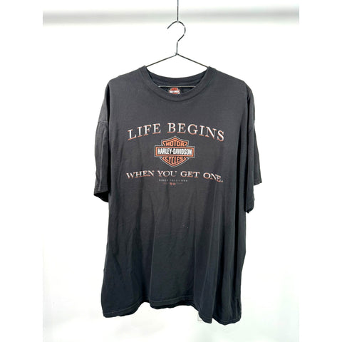 "Retail" Vintage Harley-Davidson Denny's Springfield, Missouri Graphic Tee Shirt Black