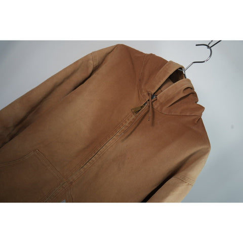 "Retail" Vintage Carhartt J131 BRN Thermal Lined Canvas Full Zip Active Jacket XL