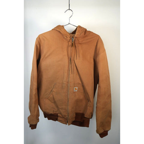 "Retail" Carhartt Thermal Lined Canvas Full Zip Active Jacket Brown