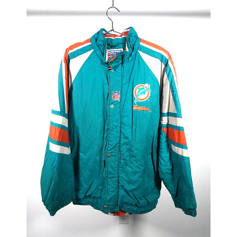 "Retail" Vintage Starter NFL Pro Line Miami Dolphins Full Zip Winter Jacket Medium Men's