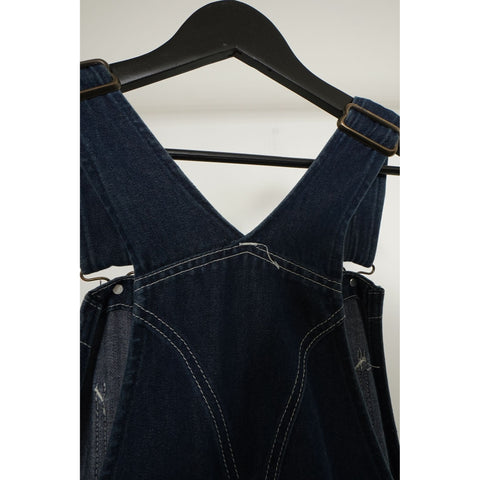 "Retail" Vintage Roebucks Dark Wash Bib Denim Overalls Blue W36.5 Men's