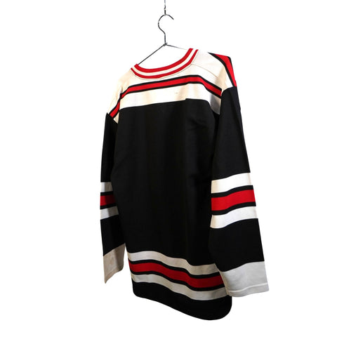 "Retail" VTG Underground Gear Chicago Blackhawks V-Neck Ice Hockey Jersey Large Men's