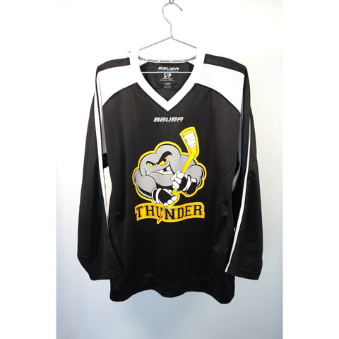 "Retail" Bauer Hockey Thunder Cloud #12 Hockey Jersey Black/White Small