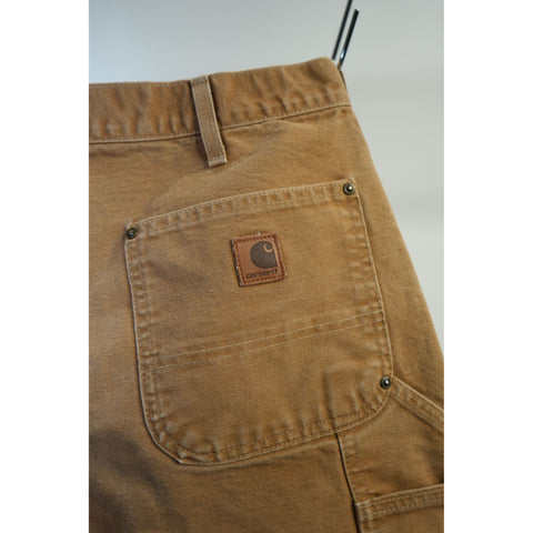 "Retail" Carhartt B136 BRN Dungaree Fit Double Knee Carpenter Work Pants Brown W36 Men's