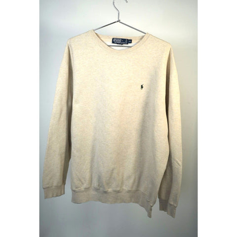 "Retail" Vintage Polo Ralph Lauren Little Pony Pullover Sweatshirt Oatmeal XL