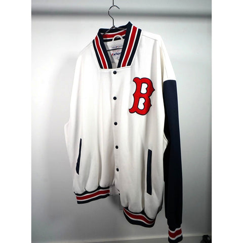 "Retail" Majestic Genuine Merchandise MLB Boston Red Sox Snap Bomber Jacket 4XL Men's