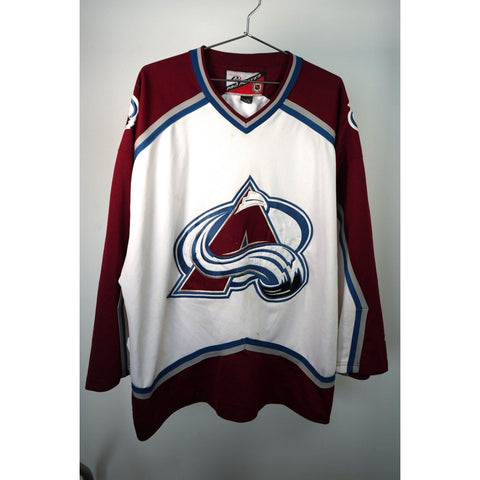 "Retail" Vintage 90s Pro Player NHL Colorado Avalanche Hockey Jersey Maroon/White XXL
