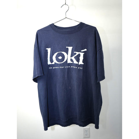 "Retail" Vintage Jerzees Loki World Tour 1999 Tee Shirt Navy Blue XL Made in USA