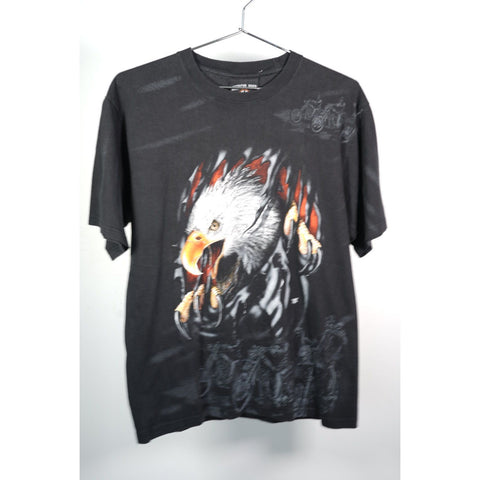 "Retail" Vintage American Biker Eagle - American Motorcycle Trading Co. Tee Shirt Black M