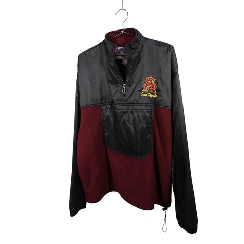 "Retail" Vintage Champion Arizona State Sun Devils 1/4 Zip Pullover Jacket Black/Maroon