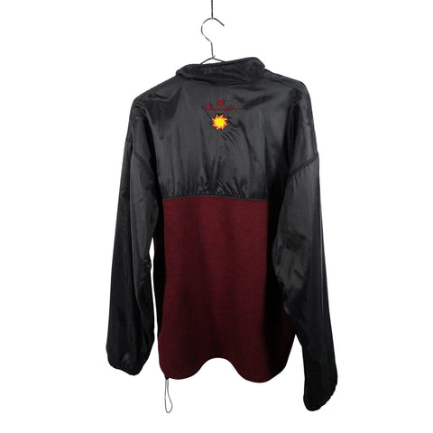 "Retail" Vintage Champion Arizona State Sun Devils 1/4 Zip Pullover Jacket Black/Maroon